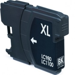 TINTA GENÉRICA BROTHER LC980BK / LC1100BK NEGRO