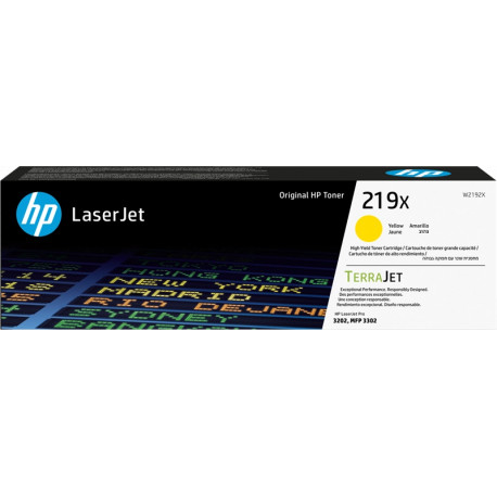 TONER ORIGINAL HP W2192X - HP 219X AMARILLO